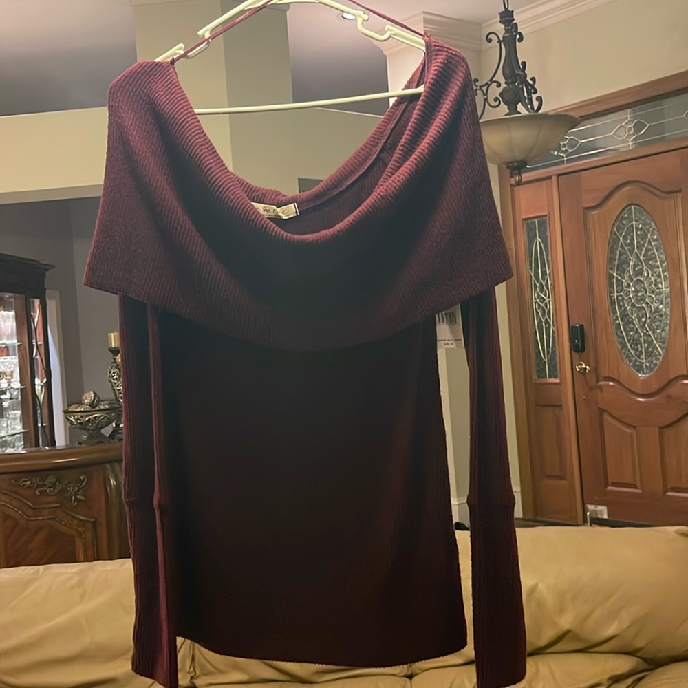 Free People Off Shoulder Sweater L